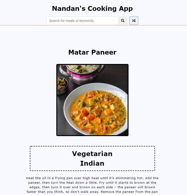 cooking app